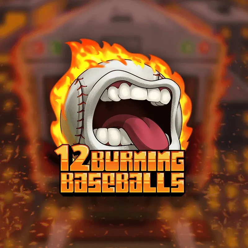 12 Burning Baseballs slot artwork