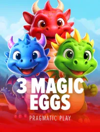 3 Magic Eggs slot artwork