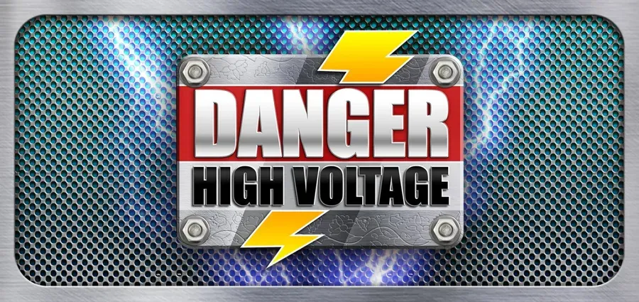 Danger High Voltage slot artwork