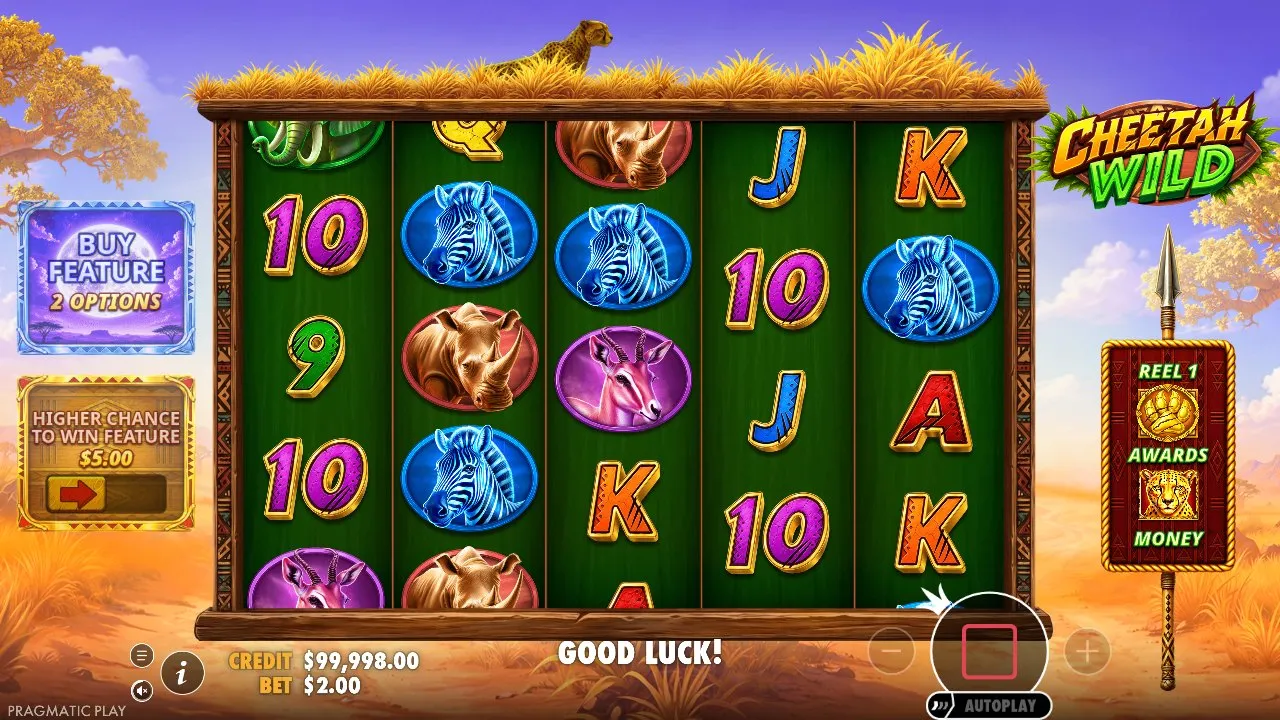 Game screen captured from the provider’s free demo