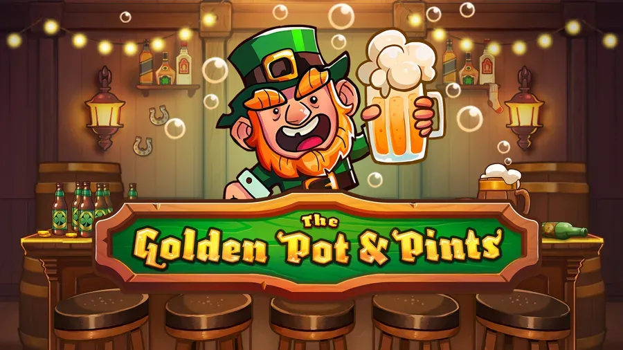 The Golden Pot and Pints slot artwork